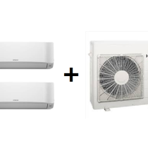 HITACHI MULTI-SPLIT 2X1 SÉRIE AROMA 400 R32 C/ WIFI (9000+12000 BTUS)