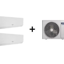 TOYOTOMI MULTI-SPLIT 2X1 GAMA ERAI GÁS R32 C/ WIFI e IONIZADOR EM BRANCO Mistery white (9000+18000 BTUS)