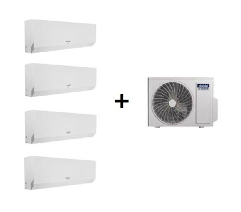 TOYOTOMI MULTI-SPLIT 4X1 GAMA ERAI GÁS R32 C/ WIFI e IONIZADOR EM BRANCO Mistery white (9000+9000+9000+18000 BTUS)