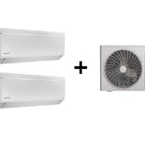 TOYOTOMI MULTI-SPLIT 2X1 GAMA UMI eco GÁS R32 C/ WIFI e IONIZADOR, FILTRO HEPA, CARVÃO ATIVO (9000+21000 BTUS)