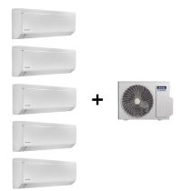 TOYOTOMI MULTI-SPLIT 5X1 GAMA UMI eco GÁS R32 C/ WIFI e IONIZADOR, FILTRO HEPA, CARVÃO ATIVO (9000+9000+9000+9000+21000 BTUS)