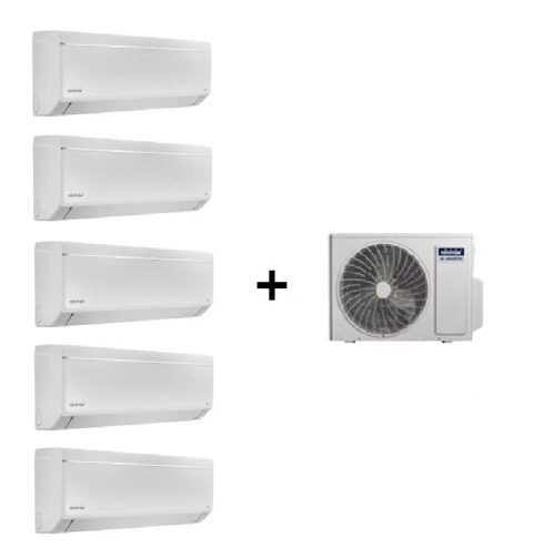TOYOTOMI MULTI-SPLIT 5X1 GAMA UMI eco GÁS R32 C/ WIFI e IONIZADOR, FILTRO HEPA, CARVÃO ATIVO (9000+9000+9000+9000+21000 BTUS)